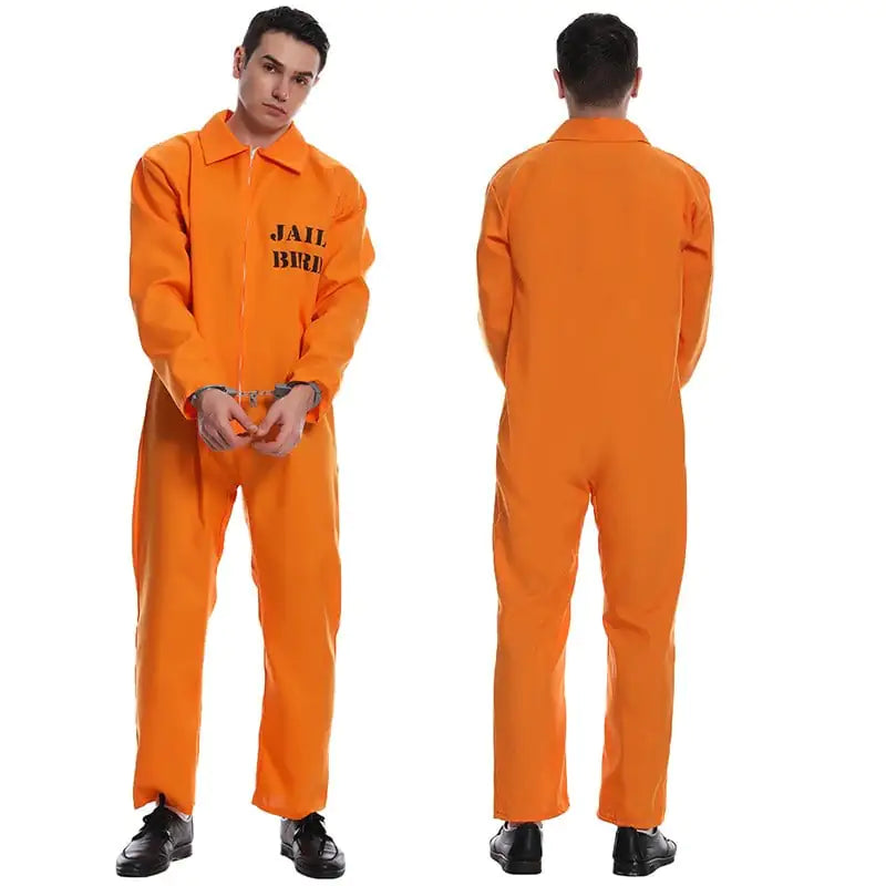 Orangener Prisoner Jumpsuit