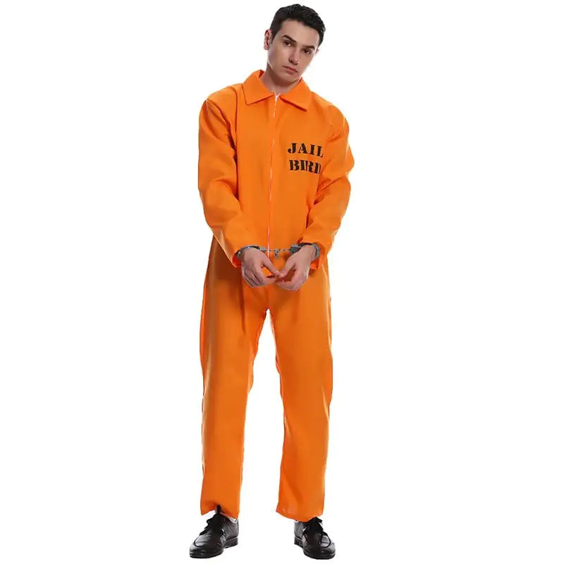 Orangener Prisoner Jumpsuit