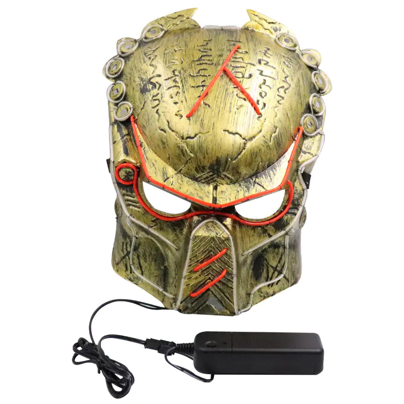 Predator LED-Maske für Halloween-Kostüm
