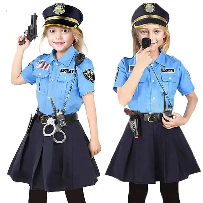 Kinder Halloween Polizei Kostüm