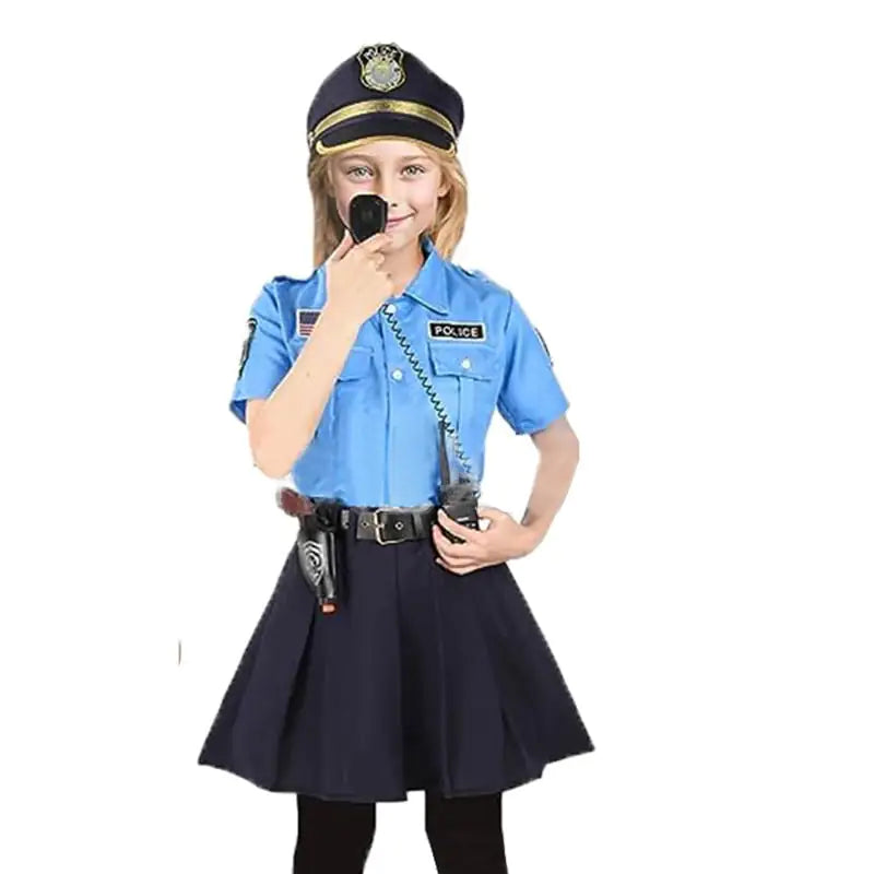 Kinder Halloween Polizei Kostüm