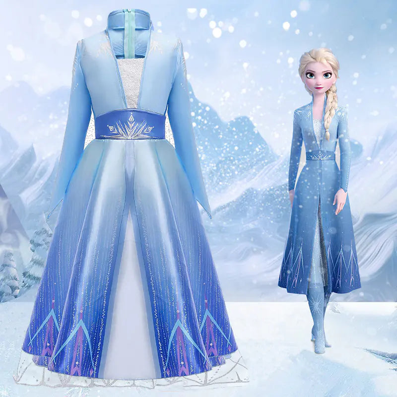 Elsa Kleid für Mädchen - Frozen 2 Kostüm