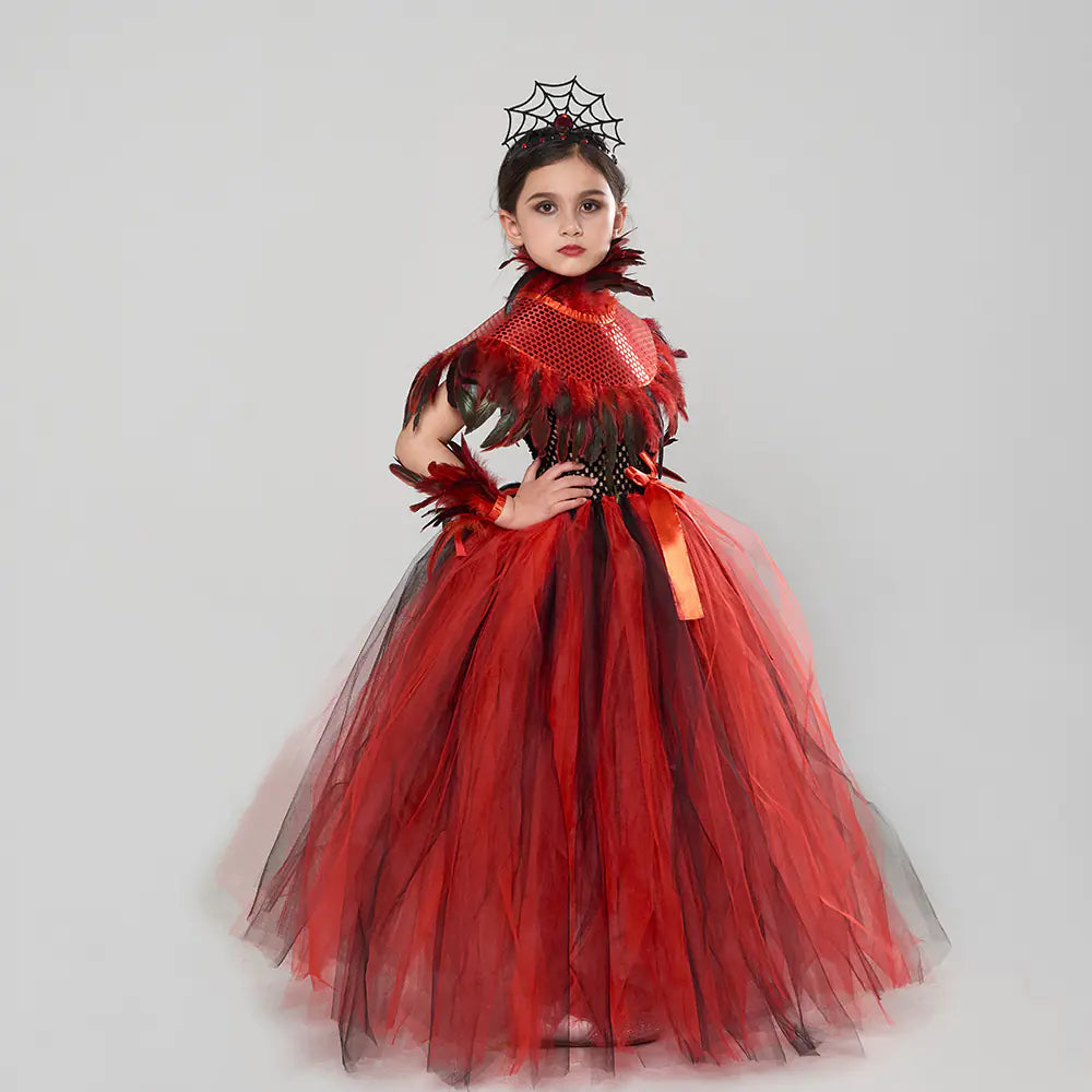 Spinnen - Prinzessin Halloween Kostüm für Kinder