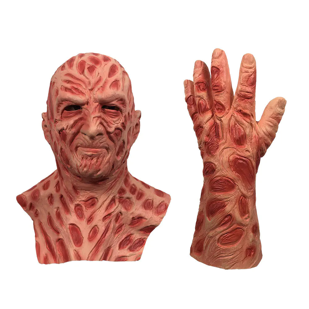 Freddy Maske und Handschuhe für Halloween-Party-Kostüm