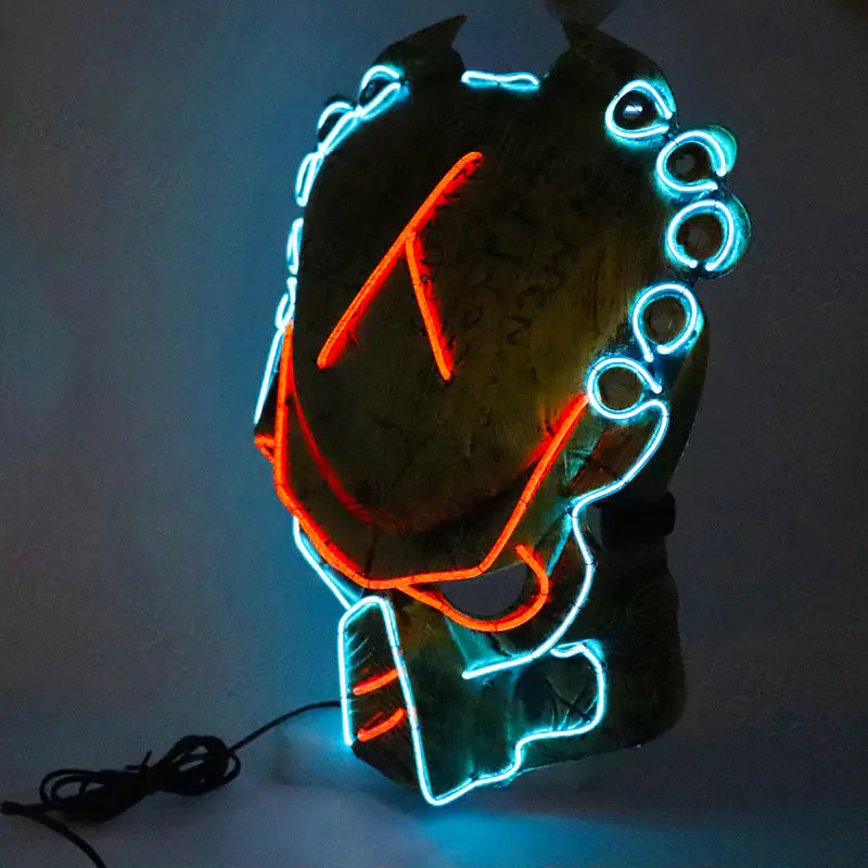 Predator LED-Maske für Halloween-Kostüm