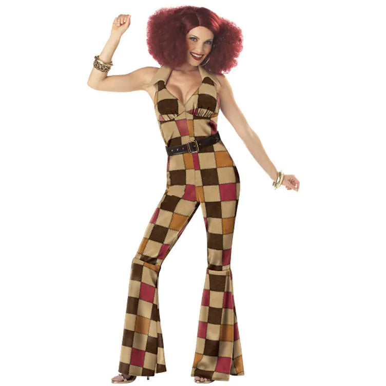 70er Jahre Retro Disco Queen Kostüm für Halloween