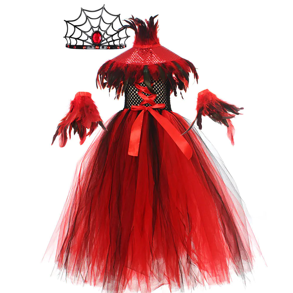 Spinnen - Prinzessin Halloween Kostüm für Kinder